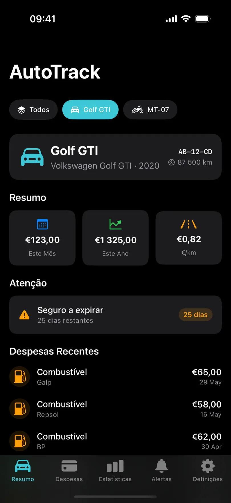 Trakko, resumo em modo escuro